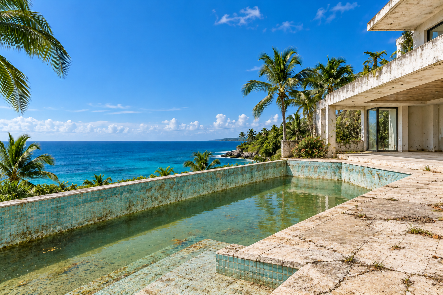 DEMO existing Pool & outdoor living