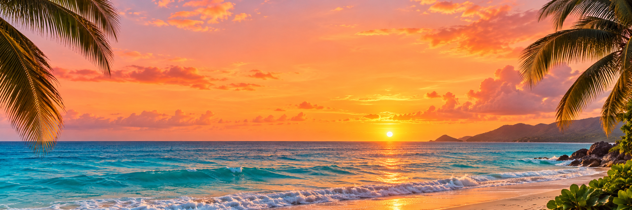 DEMO concept: Caribbean sunset. Not Emerald project proof.